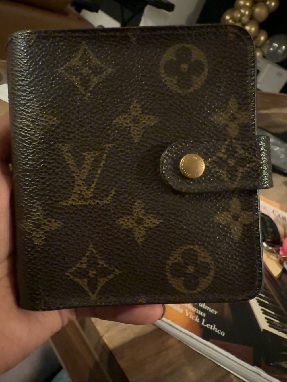Louis Vuitton Brown Monogram Canvas Snap Card & Key Holder